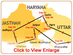 Rajasthan Train Route Map Royal Rajasthan On Wheels Route Map - Route Map Of Royal Rajasthan On  Wheels Train India